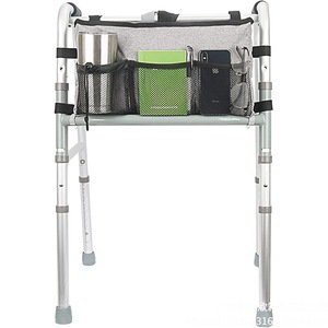Multi-Pocket Walking Storage <b>Trolley</b> Hanging Bag Wheelchair Armrest Side Hanging Storage Bag for Rehabilitation Therapy Supplies - Product Image 3
