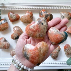 Local Stock Landscape Jasper Heart Natural Crystal Eco-Friendly Laser Engraved Hand Polished Healing Stone DIY Craft Home - Product Image 2