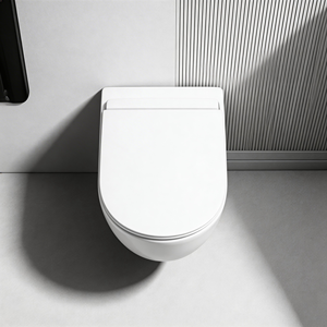 Inodoro <span class=keywords><strong>Flotante</strong></span> Moderno de Alta Calidad, Accesorio Sanitario de Baño de Estilo Europeo Minimalista y Elegante con Diseño de Cerámica Duradero - Product Image 5