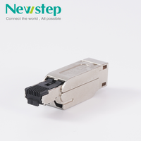 Cable Ethernet Cat8 de 40 Gbps y 2000 Mhz con Conector FTP Sin Herramientas, Conector RJ45 Cat8, Enchufe Modular