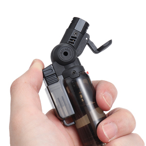 Briquet coupe-vent 2023, briquet à cigare, flamme stable, mini torche professionnelle, briquet à gaz rechargeable - Product Image 4