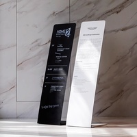 Panneaux publicitaires mobiles sur pied en métal durable personnalisés pour les entreprises, utilisés pour les banquets d'hôtel