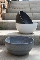 Pot de plante suspendu durable en plastique recyclé écologique Pots de fleurs décoratifs en plastique de jardin de 12 pouces panier suspendu
