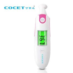 Household Portable Big Screen Displays Medical Waterproof Flexible Tip Digital Clinical Infrared Thermometer For Ear Forehead