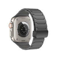 Bracelet de remplacement pour Apple Watch Series Ultra SE, texture Armor, bracelet en silicone magnétique, robuste, sport, vente en gros