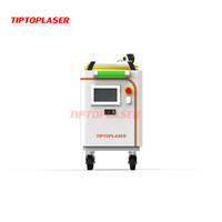 Équipement de nettoyage au laser portable à impulsions 200W 300W 500W, source laser Raycus Max JPT IPG, machine de nettoyage au laser à lumière plate