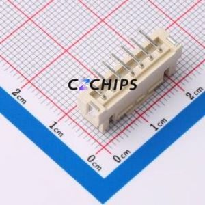 ZX-HA2.54-7PLT Wire-to-Board Pin Header SMD,P=2.54mm Connector 1x7P 2.5mm Vertical Mount XHB - Product Image 2