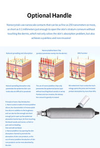 Hoogrenderend Gezichtsapparaat 90% Zuurstofconcentratie Nanokristal Chip Ems Functie Huid Scrubber Met Dermabraison - Product Image 4