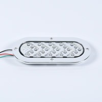 Feu de gabarit latéral arrière universel pour remorque et camion, étanche IP67, facile à installer, 12V 24V, avec flèche LED ovale directionnelle