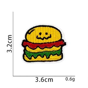 Patch brodé thermocollant en PVC 3D, taille mini, motifs mignons (Hamburger, Chien, Tulipe, Fraise, Abeille) pour la décoration de chapeaux, vêtements, sacs, sangles en toile - Product Image 2