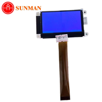Modul LCD STN COG Dot Matrix 128*64 Biru Negatif Transmisif Driver ST7565 5V Lampu Latar Putih COG12864-B