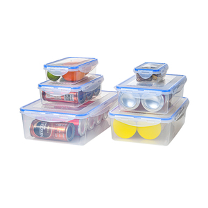 Hot Selling Household Sundries Fresh container box Stacked Plastic Food Storage box crisper tray food storage container set