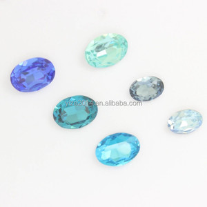 מפעל סיטוני חתוך אובל פופולרי קטרים מרובים קטרים בצבע כחול sappires רופפים זכוכית אבן חן - Product Image 4