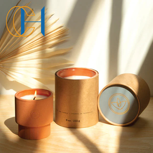 Pots à bougies en terre cuite faits à la main, récipients à bougies en argile, élégants supports de bougies rustiques pour salon, chambre et table. - Product Image 2