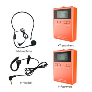 UHF 863-873MHz thiết bị hướng dẫn du lịch tần số Châu Âu Radio đường dài hướng dẫn du lịch tai nghe và micrô cho hướng dẫn viên du lịch - Product Image 3