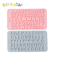 Silikon Buchstaben form Nummer Schokoladen formen Alles Gute zum Geburtstag Kuchen Dekorationen Symbole Alphabet Silikon Kuchen form