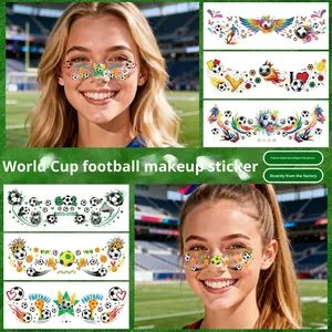 Pegatinas Faciales <span class=keywords><strong>para</strong></span> Días de Partido al por Mayor, Parches de Pecas <span class=keywords><strong>para</strong></span> Fiestas Deportivas, <span class=keywords><strong>Tatuajes</strong></span> <span class=keywords><strong>Temporales</strong></span> Personalizados al por Mayor 2026 - Product Image 3