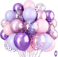 Ensemble de ballons en latex bleu et blanc avec ballons à confettis, 12 pouces, ballons de fête épaissis pour les décorations d'anniversaire, de mariage, de baby shower
