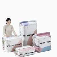 Sac de compression vertical sans gaz, sac de rangement sous vide épaissi pour compression sous vide