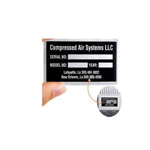 뜨거운 판매 인쇄 금속 이름 플레이트 알루미늄 스티커 라벨 플레이트 - Product Image 6