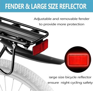 <span class=keywords><strong>Porte</strong></span>-bagages arrière <span class=keywords><strong>de</strong></span> vélo avec bandes réfléchissantes pour garde-boue, <span class=keywords><strong>porte</strong></span>-bagages arrière à dégagement rapide pour vélo <span class=keywords><strong>de</strong></span> montagne/vélo <span class=keywords><strong>de</strong></span> <span class=keywords><strong>route</strong></span>, <span class=keywords><strong>porte</strong></span>-bagages universel pour vélo - Product Image 2