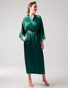 Sexy Lingerie Trasparente Sexy di Estate delle Donne Delle Signore Sposa Abiti Kimono Robe di Raso di Seta Del Merletto di Usura di Notte Abito - Product Image 3