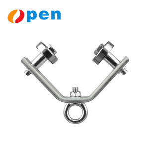 Polea de carril de ángulo de rodillo de tracción de rodamiento de cable de acero deslizante de diseño moderno ajustable para rodillo colgante de puerta de garaje - Product Image 5