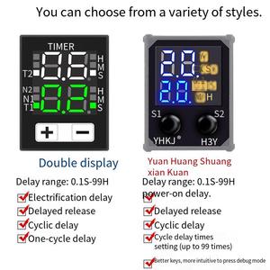 Xác thực jsz6 nhỏ hiển thị kỹ thuật số H3Y-2/4/h Thời gian trễ <span class=keywords><strong>Relay</strong></span> 12v24v220v điều khiển chu kỳ gốc & kích thước nhỏ rơle điện - Product Image 3