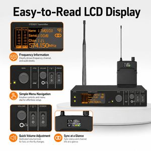 In-<span class=keywords><strong>Ear</strong></span>-Monitor Drahtloses System Professionell für Auftritte, PSM900 Stereo Drahtloses Monitorsystem - Product Image 2