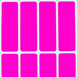 40-Pack Neon màu hồng hình chữ nhật mã hóa dán 3x1 inch viết nhãn tổ chức di chuyển gửi thư nhà văn phòng bao bì nhãn - Product Image 1