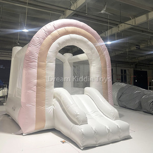 Brincolín Inflable Comercial <span class=keywords><strong>de</strong></span> PVC Rosa con Arcoíris <span class=keywords><strong>Casa</strong></span> <span class=keywords><strong>de</strong></span> Rebote y Castillo Brincable para Juegos al Aire Libre <span class=keywords><strong>de</strong></span> Niños - Product Image 2