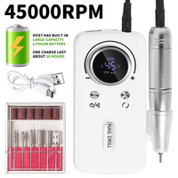 Nouveau Style populaire 45000 tr/min Rechargeable Portable E-File perceuse à ongles Gel polisseuse Machine pour Salon des ongles