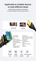 DTECH IOT5081(MS) 0.5M 1M 1.5M 3 mètres USB industriel 2.0 vers RS422/485 câble de Communication de Conversion série