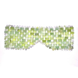 Nuovi <span class=keywords><strong>prodotti</strong></span> per dormire Xiuyan verde Private Label cristallo giada maschere per gli occhi - Product Image 2
