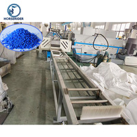 Ligne de compactage de film PE PP à double étage de 800 kg/h avec deux extrudeuses et filtres, usine de recyclage de film plastique