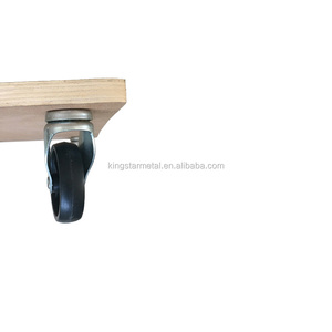 Roulettes pivotantes de PP en bois pour adultes, capacité de 300Kg, facile à transporter, chariot en bois à plateau - Product Image 5