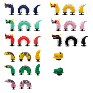 Breloques de chaussures 3D pour hommes en forme de dragon, serpent, crocodile, pour sabots <span class=keywords><strong>Crocs</strong></span>, en PVC, décorations de chaussures 3D mignonnes, fabriquées au Fujian - Product Image 1