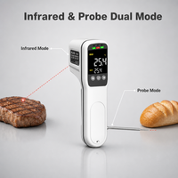 Termometer Digital lipat, pengukur suhu daging baca instan tes makanan dapur rumah tangga
