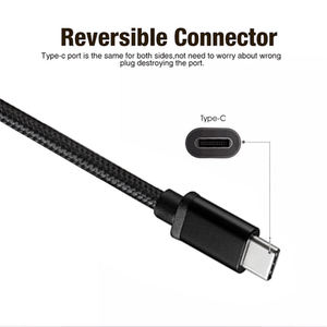 สายถักไนลอน USB3.0A ชาย TYPE C สายเคเบิลข้อมูลการส่งข้อมูลสูงอเนกประสงค์สายเคเบิลใหม่สำหรับชาร์จโทรศัพท์คอมพิวเตอร์ USB 3.0 - Product Image 2