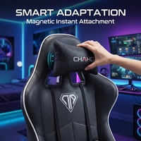 Chaise de bureau AOR Lift Chair pour jeux vidéo et esports, en cuir, avec base pivotante, inclinable, confortable, pour chambre à coucher, bureau à domicile, pivotant à 360°