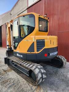 Excavadora de cadenas Hyundai HX80 de 8 toneladas con motor Yanmar y bomba de engranajes, color original, máquina de movimiento de tierras en venta - Product Image 3