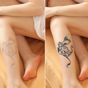Últimos 15 días pegatinas de tatuaje temporal para mujeres y hombres maquillaje de arte corporal impermeable a prueba de sudor con diseño de Tigre a base de plantas - Product Image 5
