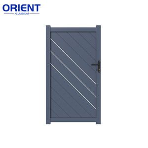 Cadre de <span class=keywords><strong>portail</strong></span> <span class=keywords><strong>en</strong></span> aluminium métallique directement de l'usine avec lattes <span class=keywords><strong>en</strong></span> aluminium ou lattes composites, kits de <span class=keywords><strong>portail</strong></span> battant <span class=keywords><strong>en</strong></span> aluminium pour allée - Product Image 5