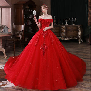 red long gown