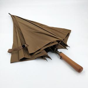 Parapluie de golf vintage <span class=keywords><strong>à</strong></span> manche en bois, texture nid d'abeille marron classique, coupe-vent, grand parapluie droit avec <span class=keywords><strong>sac</strong></span> <span class=keywords><strong>à</strong></span> <span class=keywords><strong>bandoulière</strong></span> - Product Image 6