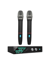 Microphone à condensateur sans fil Aidi, portable, en métal, cardioïde, pour performances audio professionnelles, conférences, chant et mariages