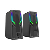 Haut-parleur de jeu portable RGB 3,5 mm pour la musique et la vidéo, haut-parleurs sonores pour ordinateur