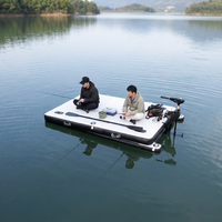 Plateforme aquatique gonflable - Quai flottant en PVC pour la pêche en lac et la piscine