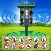 Répulsif Solaire Portable Écologique Étanche à Ultrasons pour Extérieur - Lutte Contre les Nuisibles et les Oiseaux - Protection des Cultures