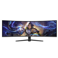 Monitor Curvo para Juegos LED de 49 Pulgadas, Pantalla Ancha 5K, Resistente a Desgarros, HDR, Frecuencia de Actualización de 165 Hz, Pantalla Dividida PBP, Tipo de Panel HVA, DP65W